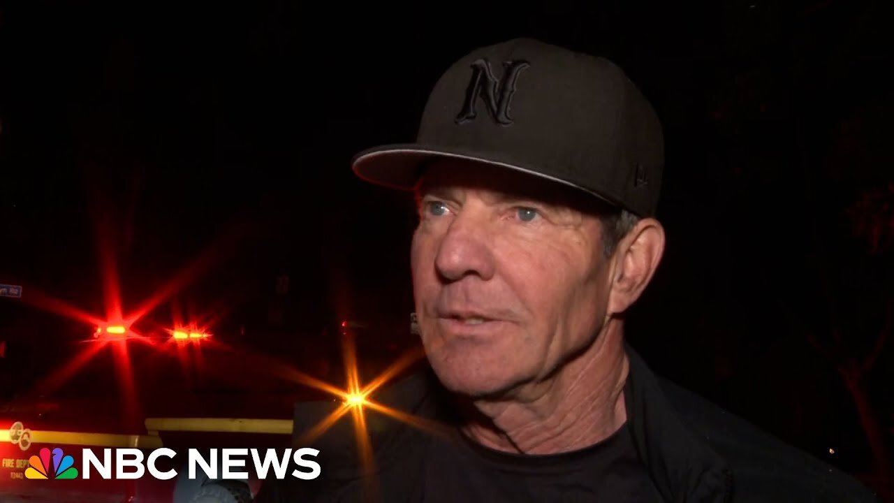 'Who would have thought?': Dennis Quaid seen evacuating in Brentwood