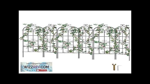 4 Packs Metal Garden Trellis for Climbing Plant Support 71x20 in Rustproof Review