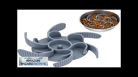 Slow Feeder Dog Bowls Insert 36 Octopus Suction Cups Super Firm Eating Review