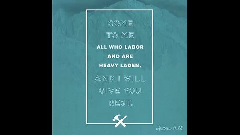 Finding rest in Jesus