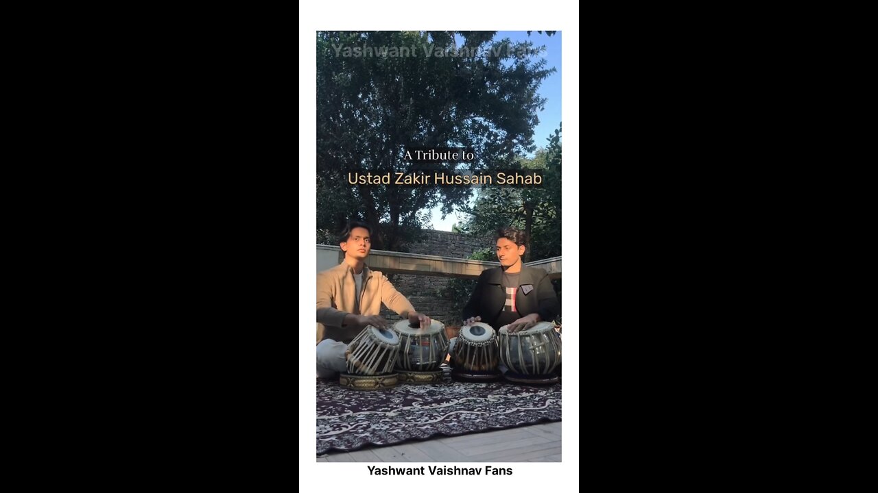 A Tribute to Ustad Zakir Hussain 🙌🥀