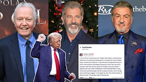 The Friday Vlog Donald Trump Names Jon Voight, Mel Gibson, Sylvester Stallone Hollywood Ambassadors