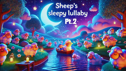 🎶 Sheep’s Sleepy Lullaby Version 2 | Relaxing Bedtime Song for Kids & Babies 🐑✨