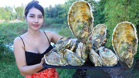 Cook and eat Oyster with garlic crispy and chili sauce recipe - Sea food