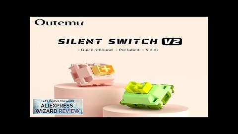 Outemu Silent Peach V2 Switch Lubed Silent Lemon V2 Switches Mechanical Keyboard Review