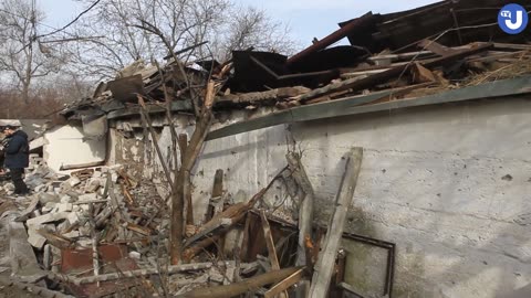 A house was destroyed in an attack on the night of March 11-12 in Dnipro