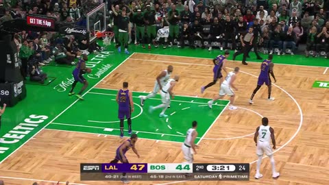 NBA - Horford with the sweet spin 🌪️ LeBron steamrolls down court 🚂