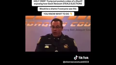Sheriff exposing Newsome Election fraud ..