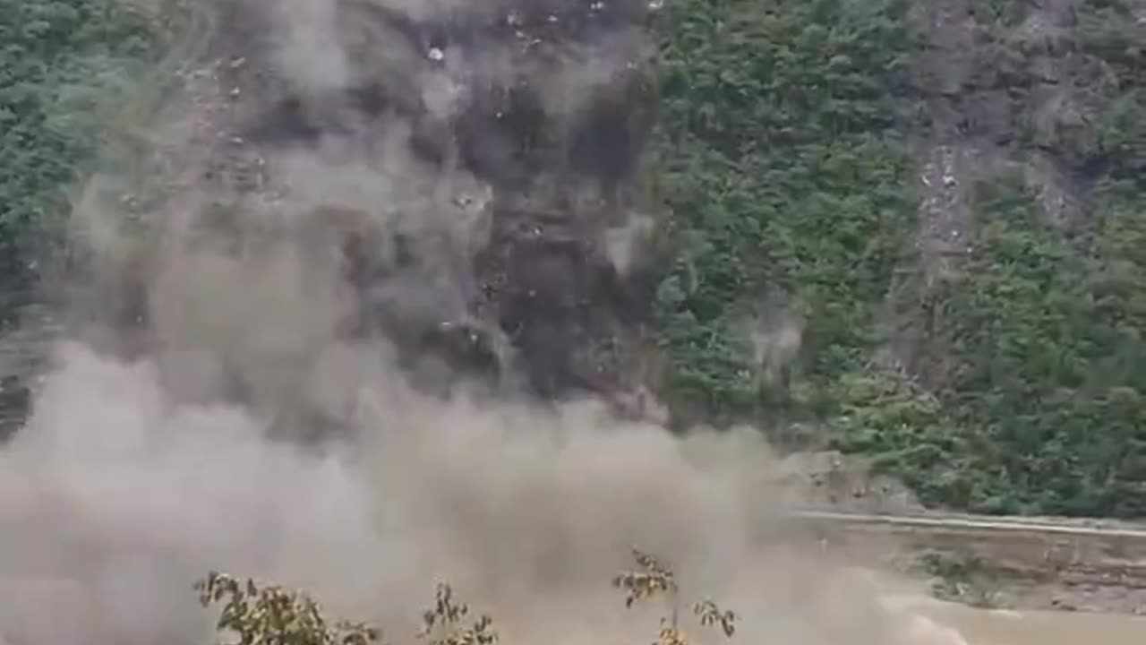 Landslide in Shiyan, Hubei Province, China, 10/18/2025