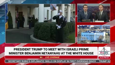 WATCH| President Trump Greets Israeli PM Benjamin Netanyahu Outside the White House - 2/4/25