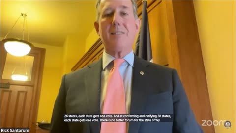 Rick Santorum testifies before Wyoming House Committee