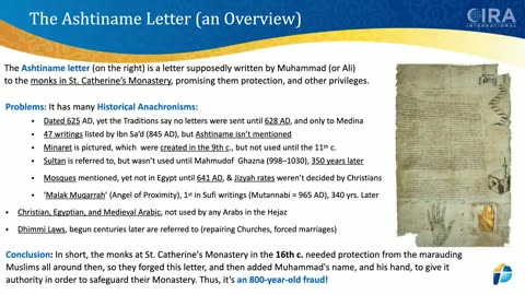 9 Fraud! Muhammad’s Ashtiname Letter is an 800-Year-Old Fraud -The Search for Muha