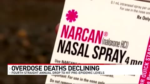 Overdose deaths continue declining, hit pre-epidemic numbers