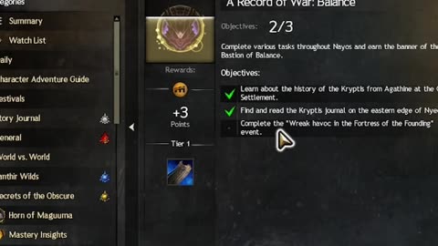 A Record of War: Balance (Achievement Guide) - Guild Wars 2