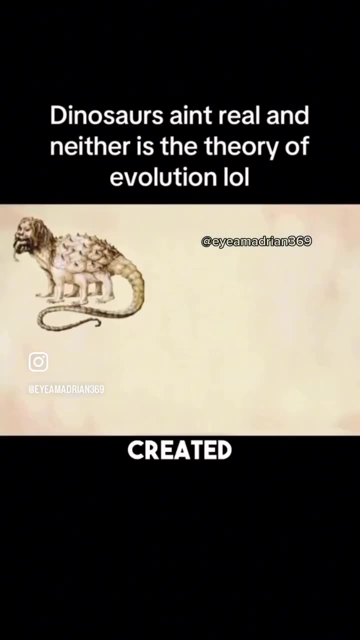 Did you know, not only is the theory of evolution fake, dinosaurs are to?
