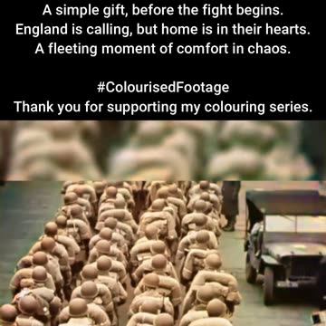 Final Moment US Soldiers Given Donuts Before Leaving #ColourisedHistory