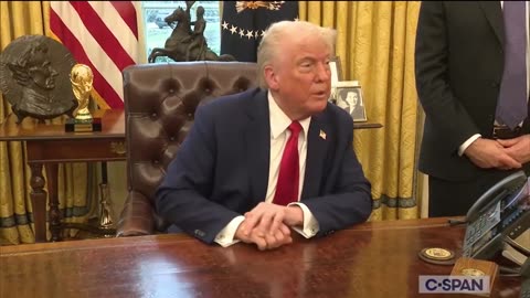 President Trump Remarks in Oval Office