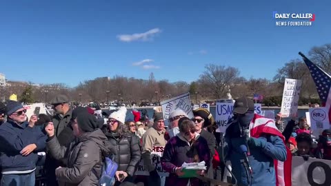 Protesters in DC Chant "Stop the Coup"