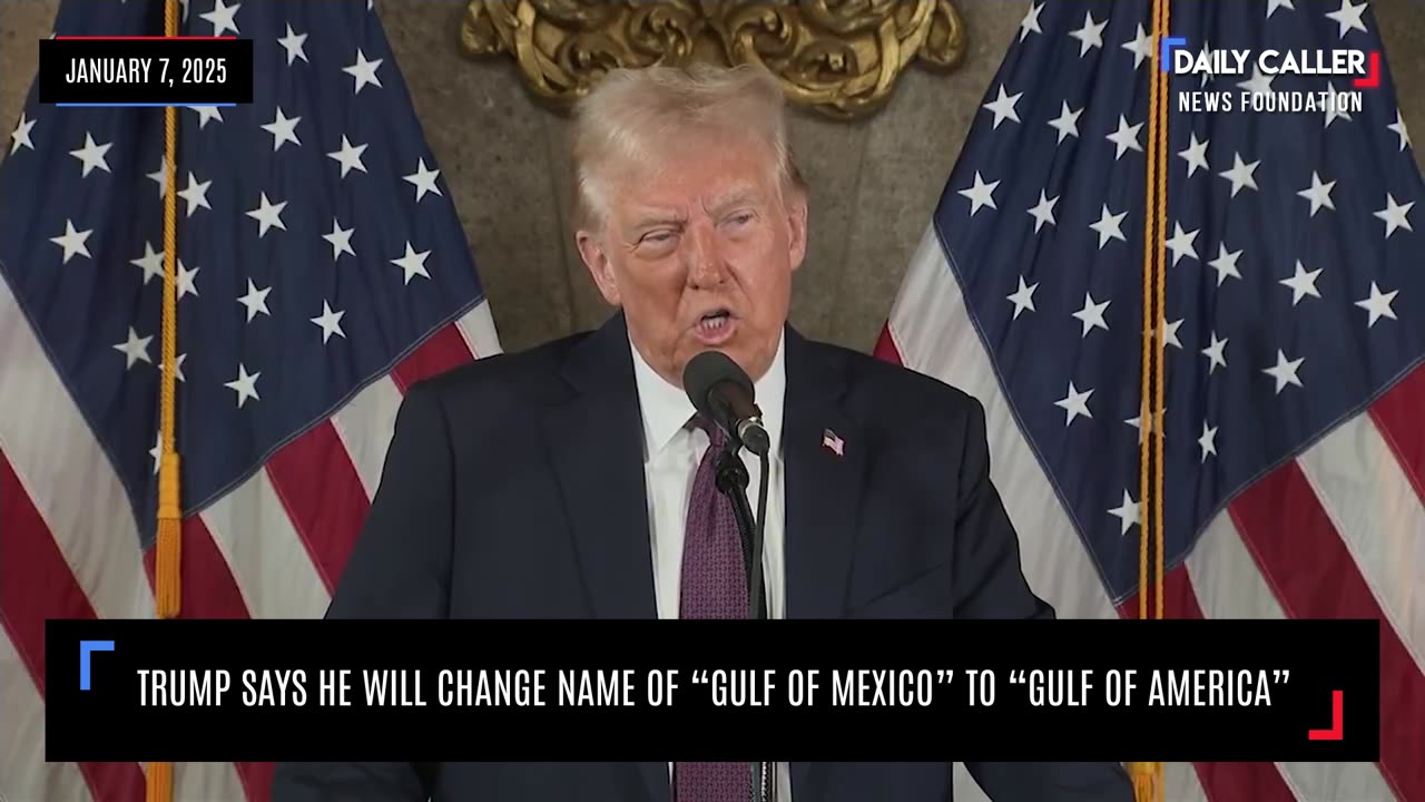 Trump Says He Will Change Name Of “Gulf Of Mexico” to “Gulf Of America”