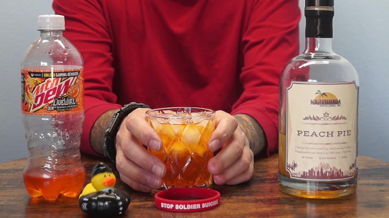 Frederick Tegge - Kalifornia Distilling Peach Pie Liqueur & Mtn Dew Livewire Orange Soda