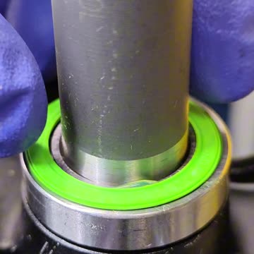 I thoroughly lubricated the bearings on my bike. Now my bicycle will be faster!