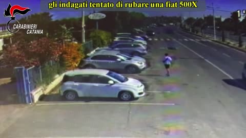 Catania - Tentato furto fiat 500x Piazza Dante(03.02.25)