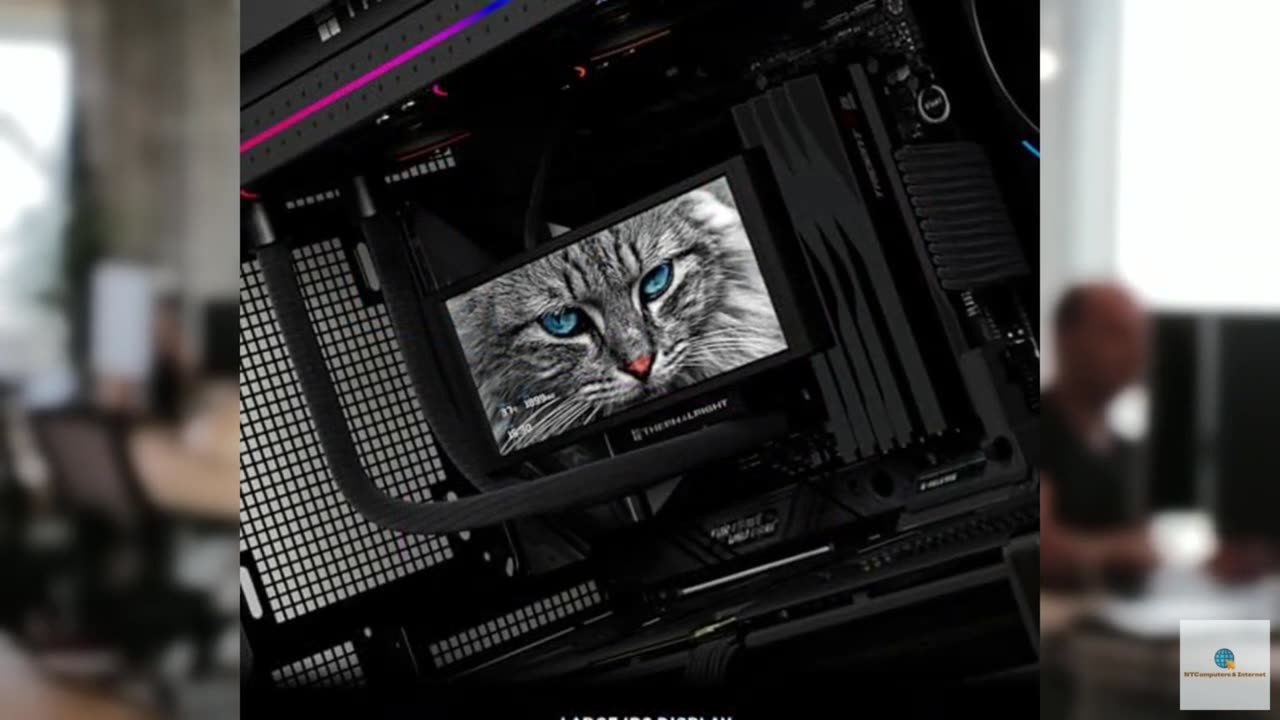 Thermalright Trofeo Vision 360 ARGB Black CPU Liqud Cooler,6.86-inch Magnetic IP