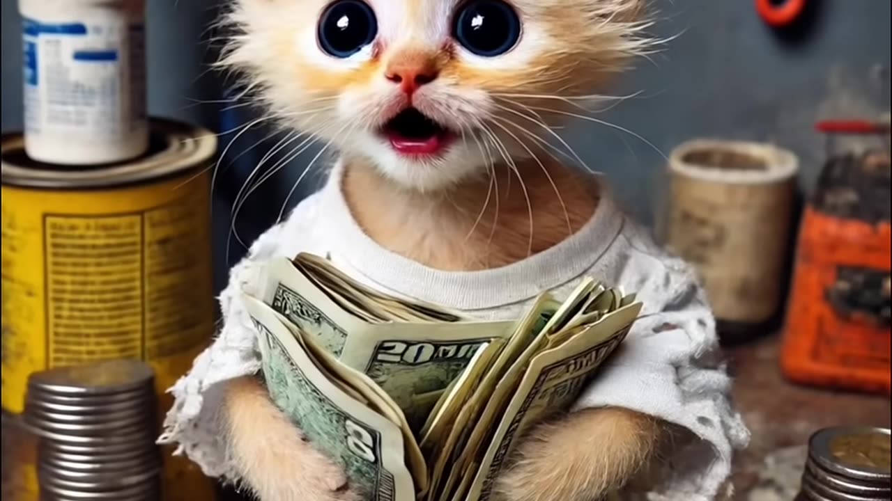 Poor Baby Kitten's painful journey to becoming a millionaire