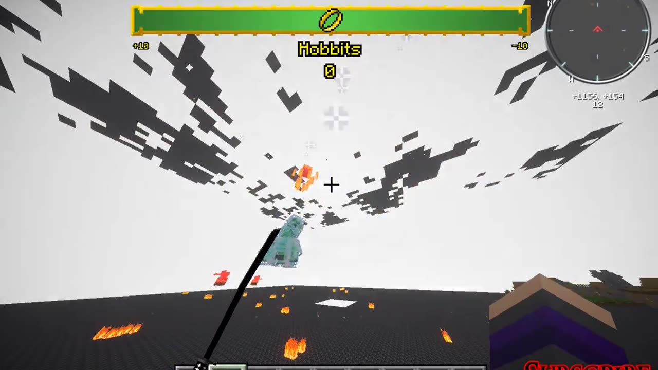 Minecraft mob battle blaze titan vs tardigradezilla