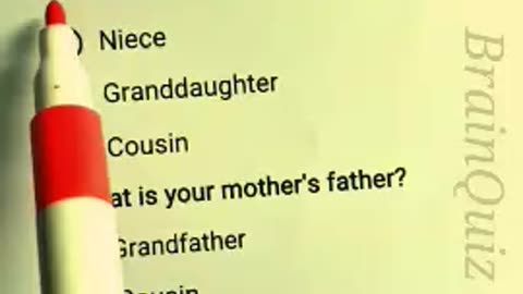 Relationship Quiz #Relationship #family #quiz #quiztime #trivia #brainquiz #biology#sciencefacts #gk