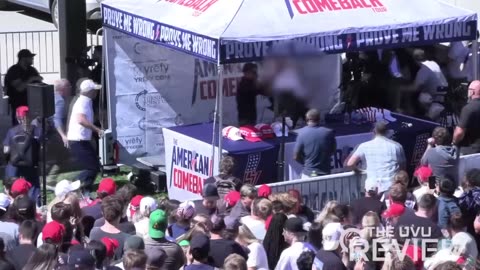 Did Anyone Else Notice Charlie Kirk's Security Guy Actually Push His Chair Over?