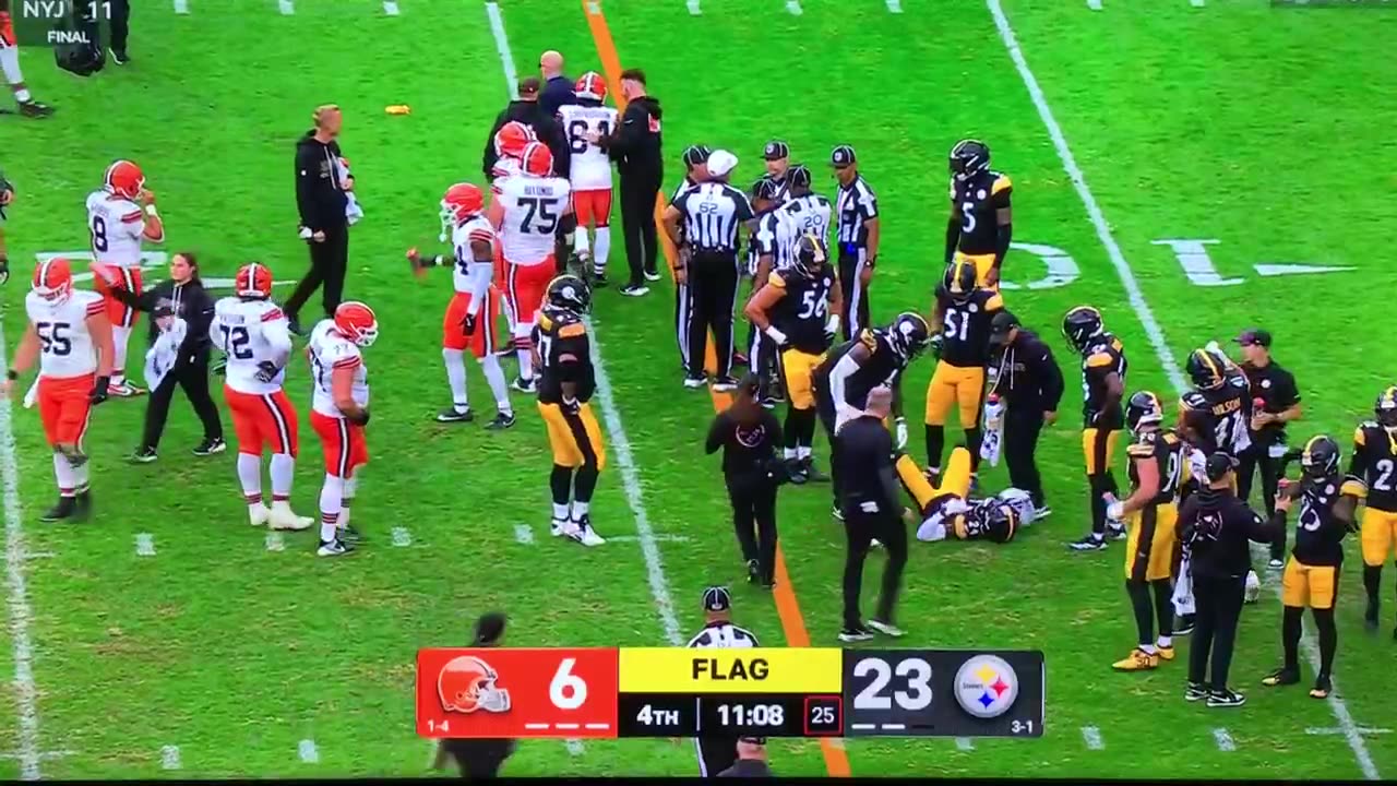 Steelers & Browns & Dirty Football or just a solid hit?