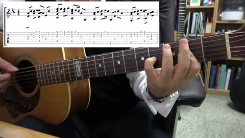 행복자에게 - 강사무엘 작곡, finger style guitar arrangement, tablature