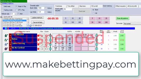 Back the fav and lay in running UK horse racing.