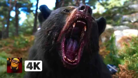 Cocaine Bear (2023) 4K - Death to Hikers! _ Movieclips