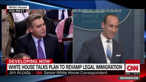 reporter spars with White House over immigration policy