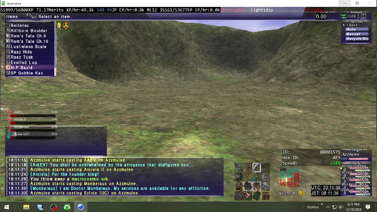 Playing Final Fantasy XI Online