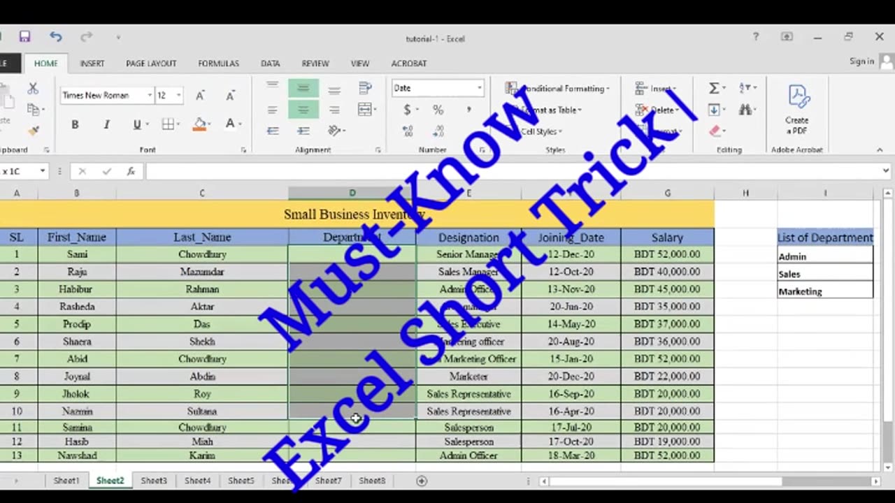 Excel Dropdown Trick 😱