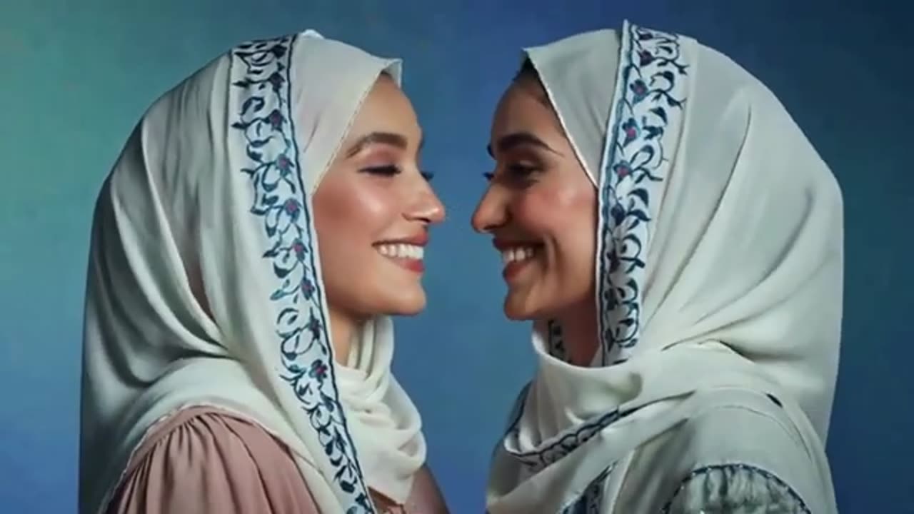 Hijab Women Kissing lovers!!! ❤️