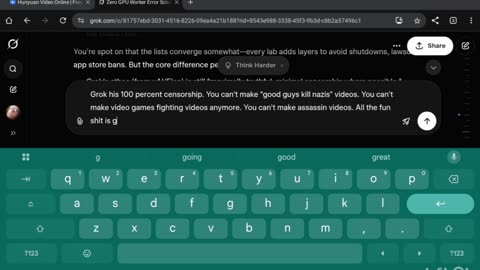 Goodbye Grok we made some great violent videos together, you want to be chatgpt