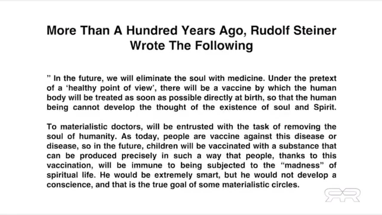 Say no to vaccines & big pharma. They have a plan to eliminate your soul,