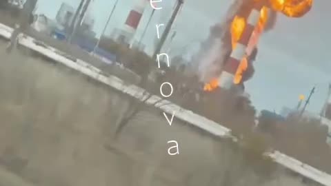 Orenburg Oil Refinery Going Up Like a Candle
