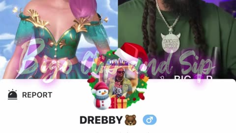 Papi pretends to be DreBaby on his backup page you get beans 12/31/25 #bigoclipandsip