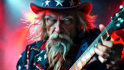 "FAFO" Uncle SAM, President Trump, Vice President Vance and Elon Musk rock and roll song