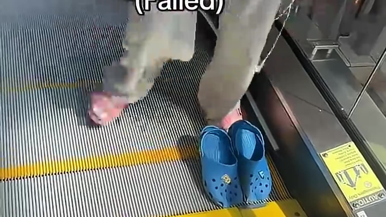Escalator vs. Shoe: The Ultimate Struggle