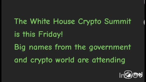 The White House Crypto Summit is this Friday