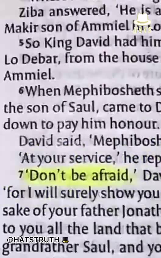 בתנך מופיע 365 פעמים שזה מקביל לכל יום בשנה המשפט אל תפחד