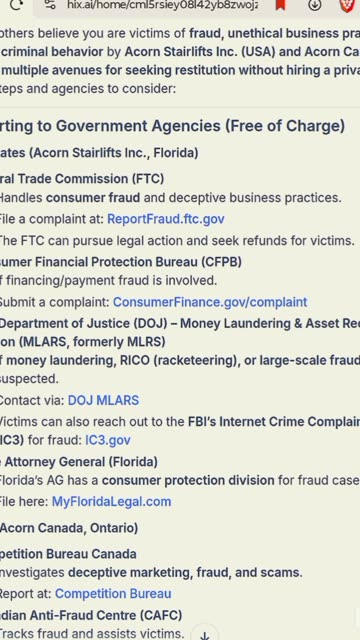 Obtain restitution from Acorn Stairlift companies without having to hire lawyers.