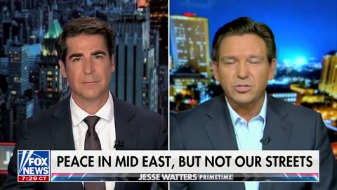 Ron DeSantis - Tonight, I joined Jesse Watters on Fox News.