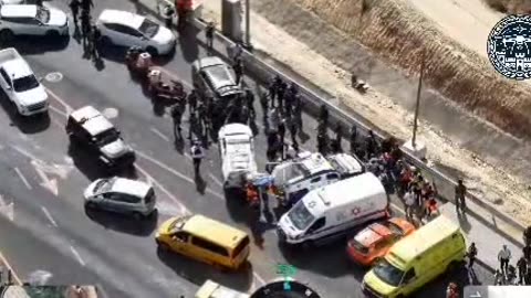 Sha'ar District Police: A terrorist ran over two civilians in a stampede, he was neutralized